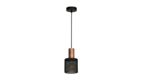 Lampa Wisząca Ares Black 1Xe27 Mlp3724 Milagro