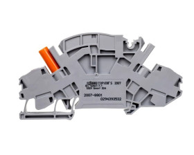 Złączka szynowa 2-przewodowa z izolowanym gniazdem pomiarowym do wtyku pomiarowego fi 4mm 2007-8801