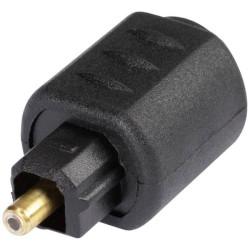 Hicon POF-723 Toslink Digital Audio Adapter 3.5mm to Toslink Black