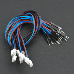 Gravity: Analog 3-pin PH2.0 to Male Jumper Cables (30cm, 10-Pack)