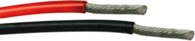 PTFE-switching strand, halogen free, PTFE / E NPC, 0.96 mm², AWG 18, 19 x 0.254 mm, black, outer Ø 1.75 mm, 412001819