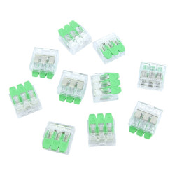 10 sztuk szybkozłączki instalacyjne 3x0.2-4.0 mm² VDE UL 450V 32A DGN 10-DG221-5.6-03P