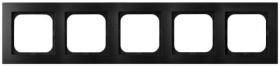 AS Ramka pięciokrotna czarny metalik R-5G/33