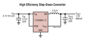 1.5MHz, 600mA Synchronous Step-Down Regulator in ThinSOT