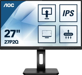 AOC 27P2Q Monitor EEK E (A - G) 68.6 cm (27 cal) 1920 x 1080 px 16:9 4 ms gniazdo mikrofonu LCD (IPS)