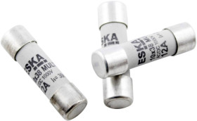ESKA 1038617 1038617 Bezpiecznik (Ø x D) 10.3 mm x 38 mm 1 A 500 V szybki -F- Zawartość 1 szt.