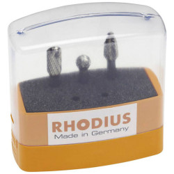 Rhodius 305859 Milling Set 3-Piece Carbide Cutters Common Shapes