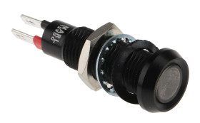 Wskaźnik do montażu panelowego 677 Series Wskaźnik sygnalizacyjny LED Zielony Końcówka lutownicza Marl 12V dc 8.1 mm