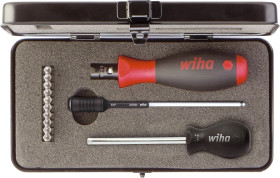 Wiha Wkrętak dynamometryczny TorgueVario-S electric w zestawie TORX, TORX PLUS 13-cz. z regulowanym momentem dokręcania w kaseci