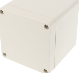 ABS enclosure, (L x W x H) 89 x 89 x 89 mm, light gray (RAL 7035), IP66, 1554EEGY
