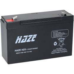 Haze HZS06-12 6V 13.4Ah SLA Battery