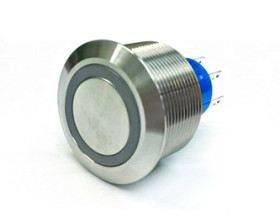 Nasadka przełącznika Chwilowy DPDT średnica wycięcia 25.2mm, montaż panelowy RS PRO