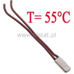 Termostat bimetaliczny metalowy ( NC 6A 55°C 250V)