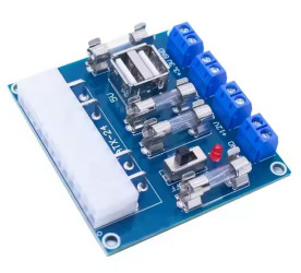 ADAPTER LISTWA DO ZASILACZA KOMPUTEROWEGO ATX - PRZEJŚCIÓWKA DO NAPIĘĆ AK ARK USB XH-M229 (MOD-XHM229-V1)