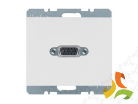 BERKER K.1 Gniazdo multimedialne VGA (zaciski śrubowe) biały połysk 3315417009 HAGER