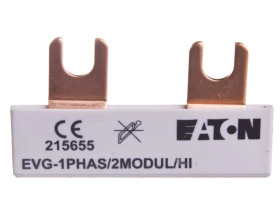 Szyna łączeniowa 1P 63A 10mm2 widełkowa EVG-1PHAS/2MODUL/HI 215655