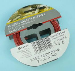 2x0,75 PRZEŹROCZYSTY PRZEWÓD 10mb