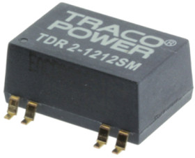 DC converter, 18-36 VDC, 2 W, 2 outputs, ±12 VDC, 84 % efficiency, TDR 2-2422SM