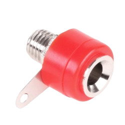 Gniazdo bananowe 4mm czerwone