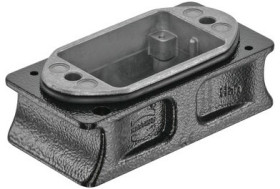 Extender housing, size 6B, die-cast aluminum, screw locking, IP65/IP68/IP6K9K, 09405069910