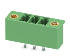 Wtykowy blok zaciskowy 3 -pinowe raster 3.81mm Przepust Męski Phoenix Contact