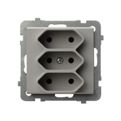 SONATA Gniazdo potrójne EURO kaszmir GP-3R/m/82