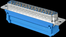 D-SUB male connector, 37-pin, ribbon cable, without insulator