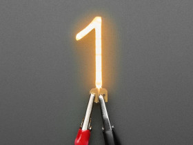 Adafruit Number LED Filament - Warm White "1"