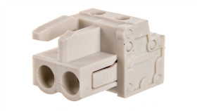 Gniazdo Mcs-Midi Classic 2-Biegunowe Jasnoszare Raster 5Mm 722-132