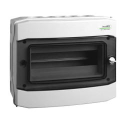 Rozdzielnica modułowa 1x12 natynkowa IP65 drzwi przeźroczyste PHS