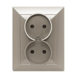 OPAL Gniazdo podwójne satyna GPt-5 Op PI