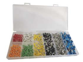 Zestaw końcówek rurkowych izolowanych 800szt