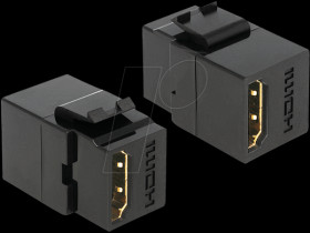 86366 Keystone module HDMI socket > HDMI socket, black