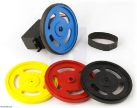 Pololu 2-5/8" Plastic Red Wheel Futaba Servo Hub