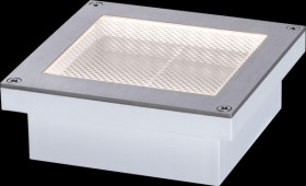 94238 LED solar ground light, silver, IP67