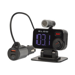 Transmiter FM BLOW Bluetooth LCD +ładowarka/USB/zestaw głośn.