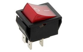 PRZEŁĄCZNIK KOŁYSKOWY 2POZYCJE 4PINY 12V/15A CZERWONY MK621