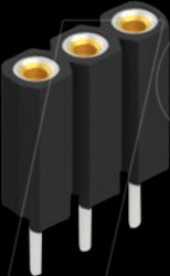 BL 5 3 Socket, 1-row, 1 x 3 - 2.54 mm