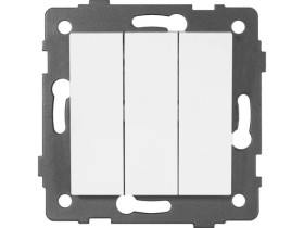 Łącznik potrójny MODERN-Q, 10AX-250V~, biały