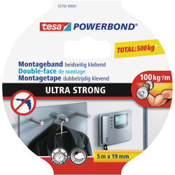 tesa&#xAE; 55792 Powerbond Ultra Strong Mounting Tape 19mm x 5m