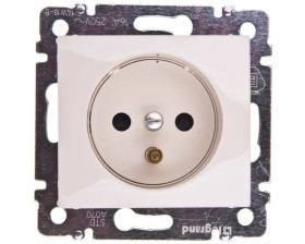 VALENA Gniazdo pojedyncze z/u 16A IP20 kremowe 774399