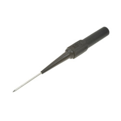 KOŃCÓWKA SONDA POMIAROWA CZARNA IGŁA 20.161.2 GNIAZDO BANAN 4mm 73mm 30V 1A AMASS