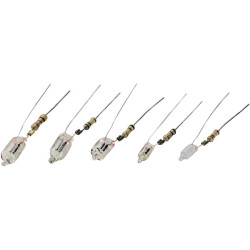 Barthelme 000823R6 Coloured Neon Lamps Red 0.33W &#xD8;6 x 30mm