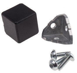 Część łącząca Kątownik Rozmiar rowka 8mm RS PRO Uchwyt złącza i łączenie Rozmiar gwintu M8