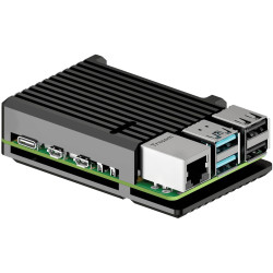 Joy-it Housing case for Raspberry Pi 5B Aluminium with passive cooling