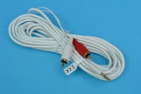 2xWT.RCA-&gt;1xWT.JACK 3,5 ST 5,0mb BIAŁ.VI