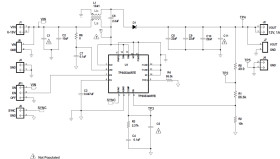 Enhanced integrated, 5-A, 40-V wide input range boost/SEPIC/flyback DC/DC regulator