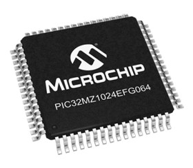 Mikrokontroler Microchip PIC32MZ TQFP 64-pinowy Montaż powierzchniowy MIPS® MicroAptiv™ 1024 kB (Flash), 160 kB (Boot