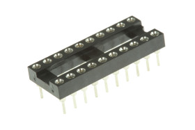 Podstawka DIL 2.54mm Pitch 7.62mm Row Spacing 20-pinowe, Przewlekany Toczony Pin, 5A Winslow