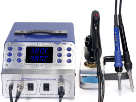 Stacja lutownicza WEP 948D-II 3w1 grotówka 90W grotówka 60W +Rozlutownica